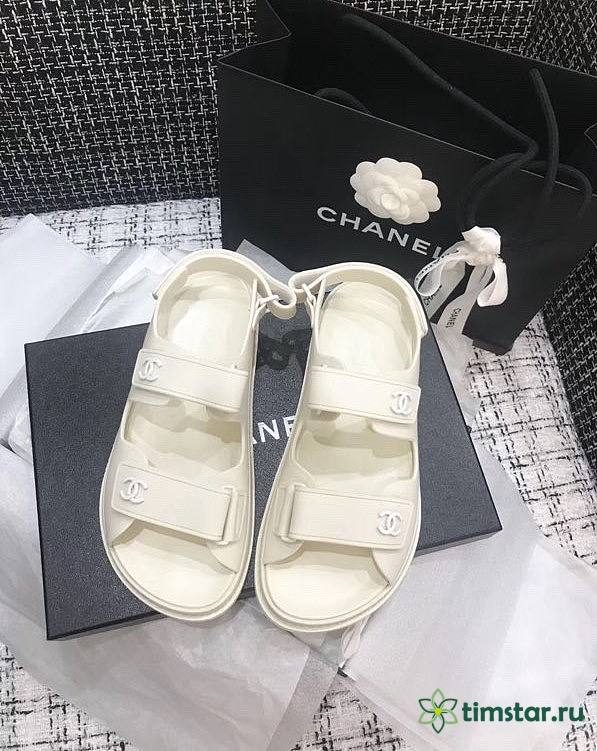 Channe1 Sandal White 002 - 1