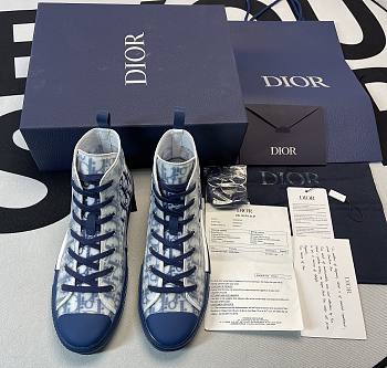 Dioorr B23 High Top Blue Oblique Transparency 3SH118YNT_H565