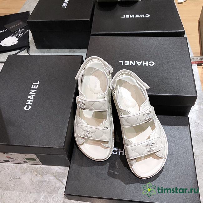 Channe1 Sandals White - 1