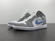 Air Jordan 1 Mid Wolf Grey Aluminum (W) BQ6472-105 - 1