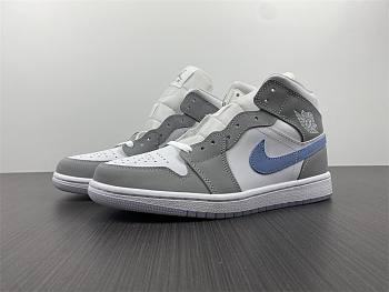 Air Jordan 1 Mid Wolf Grey Aluminum (W) BQ6472-105