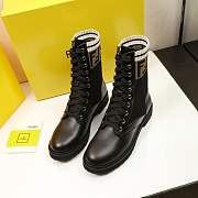 Fnddi Leather Combat Boots - 1