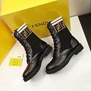 Fnddi Leather Combat Boots - 4