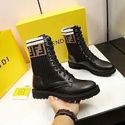 Fnddi Leather Combat Boots - 5