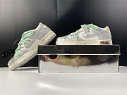 Off-White x Nike Dunk Low White Gray Green DM1602-114 - 6