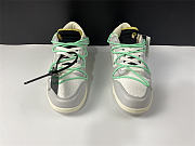 Off-White x Nike Dunk Low White Gray Green DM1602-114 - 5