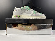 Off-White x Nike Dunk Low White Gray Green DM1602-114 - 4