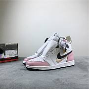 2019 Air Jordan 1 High OG GS White Pink Black 555088-688 - 1