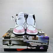 2019 Air Jordan 1 High OG GS White Pink Black 555088-688 - 4