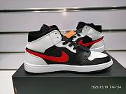 Air Jordan 1 Mid Black Chile Red White 554724-075 - 5