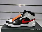 Air Jordan 1 Mid Black Chile Red White 554724-075 - 6