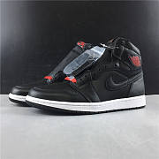 Air Jordan 1 Retro High Black Satin Gym Red 555088-060 - 1