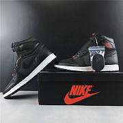 Air Jordan 1 Retro High Black Satin Gym Red 555088-060 - 6