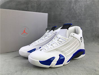 Air Jordan 14 Retro White Hyper Royal 487471-104