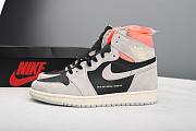 Jordan 1 Retro High Neutral Grey Hyper Crimson 555088-018 - 1