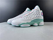 Air Jordan 13 Retro White Soar Green Pink  439358-100 - 1