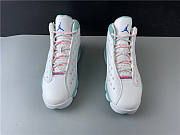 Air Jordan 13 Retro White Soar Green Pink  439358-100 - 5