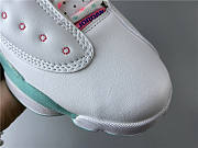 Air Jordan 13 Retro White Soar Green Pink  439358-100 - 2