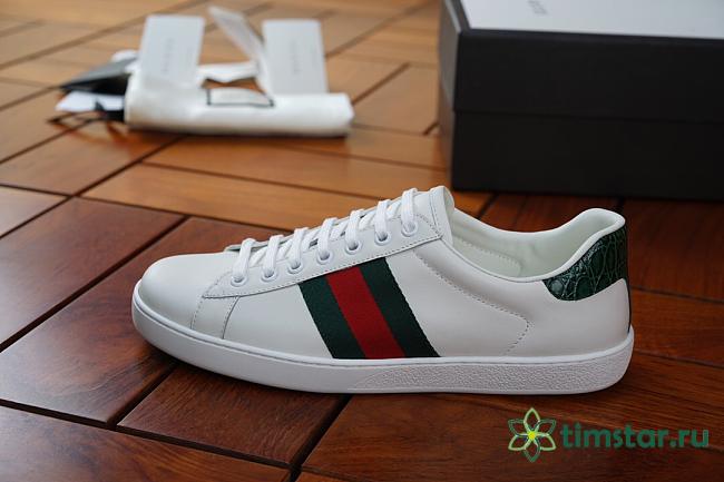 Guccii1 Ace Leather Sneaker 386750 A3830 9071 - 1