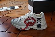 Guccii1 Rhyton Sneaker With Mouth Print 552089 A9L00 9522 - 1