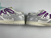 Off-White x Nike SB Dunk Low Beige Grey Purple DM1602-100 - 4