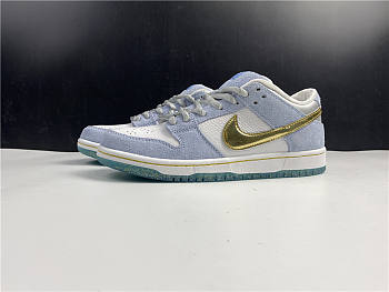 Sean Cliver x Nike SB Dunk Low White Jade Metallic DC9936-100