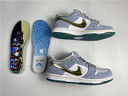 Sean Cliver x Nike SB Dunk Low White Jade Metallic DC9936-100 - 2