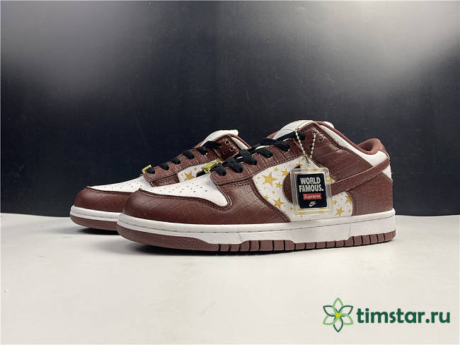 Nike SB Dunk Low Supreme Stars Barkroot Brown (2021) DH3228-103 - 1