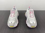 Blncig TRIPLE S SNEAKERS WHITE/LIGHT GREY/PINK/YELLOW - 5