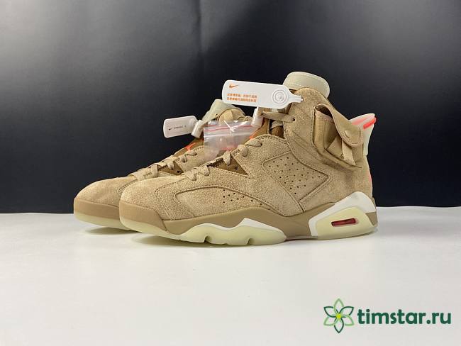 Jordan 6 Retro Travis Scott British Khaki  DH0690-200 - 1