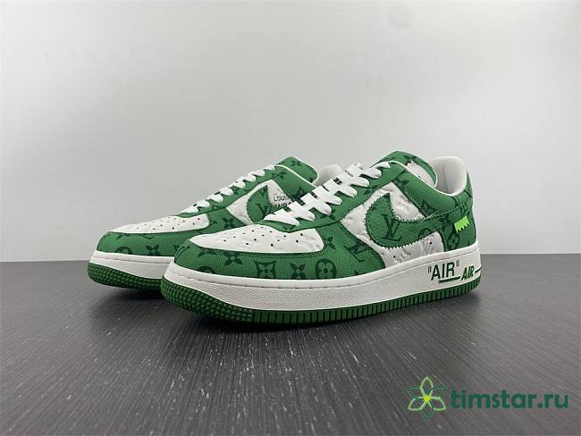 LsVttn Nike Air Force 1 Low By Virgil Abloh White Green - 1