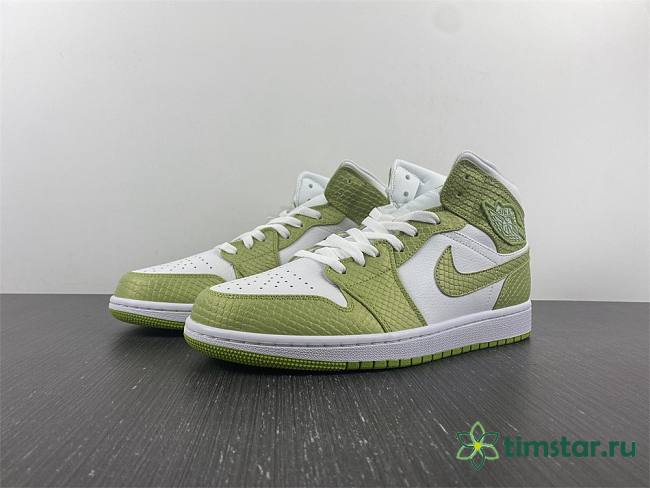 Jordan 1 Mid Green Python (W)  DV2959-113 - 1