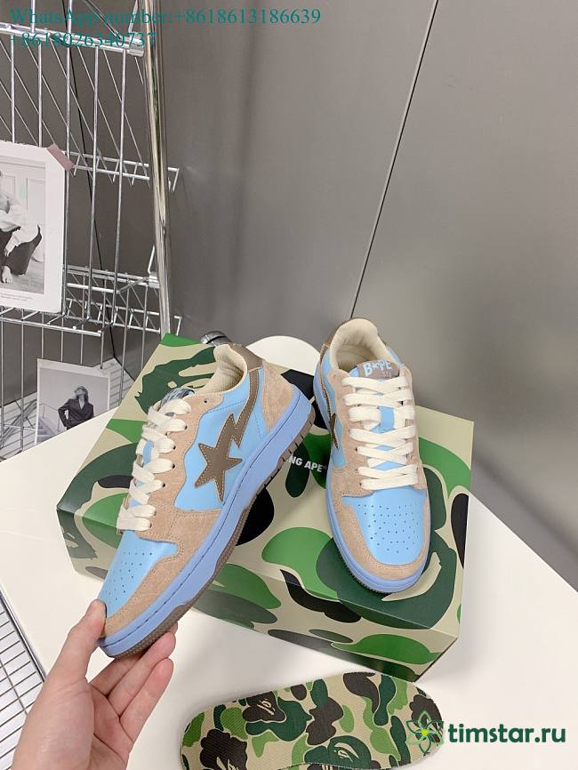 A Bathing Ape Bape Sta Low Blue sneaker - 1