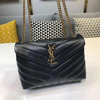 Loulou Medium YSL Matelasse Calfskin Flap-Top Shoulder Bag