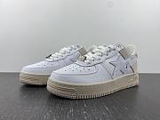 A Bathing Ape Bape Sta Low Suede Heel White - 1