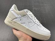 A Bathing Ape Bape Sta Low Suede Heel White - 6