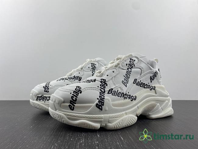 Blncig All Over Logo Triple S - 1