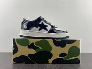 A Bathing Ape Bape Sta Patent Leather Black White 1I70191002 - 6