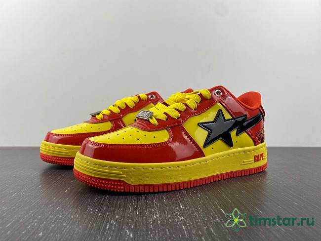 A Bathing Ape Bape Sta MARVEL Yellow Red - 1