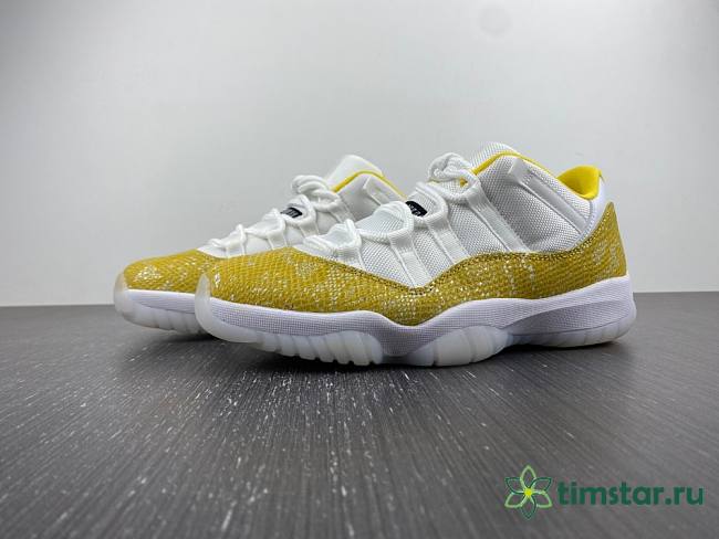 Nike Air Jordan 11 Low Yellow Snakeskin AH7860-107 - 1