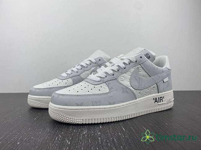 Nike Air Force 1 LsVttn white grey - 1