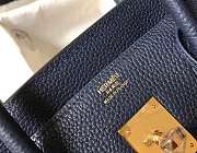 Hrms Birkin Small Bag Dark Blue 25cm - 6