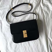 Celin Classic Black Bag in Box Calfskin Smooth Leather - 1