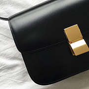 Celin Classic Black Bag in Box Calfskin Smooth Leather - 5