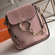 Chloee Faye Calfskin Large Backpack in Pink - 1