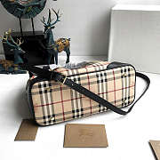 Brbbrry Original Check Tote Handbag in Black - 3