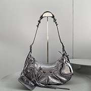 Blncig Le Cagole Handbag Silver Black 33CM - 3