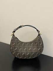 Feendi Small Hobo Bag Brown 29cm - 1