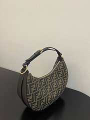 Feendi Small Hobo Bag Brown 29cm - 5