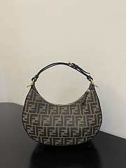 Feendi Small Hobo Bag Brown 29cm - 4